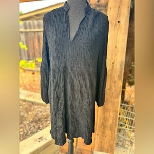 Zara NWT Charcoal Tunic Dress, Size M